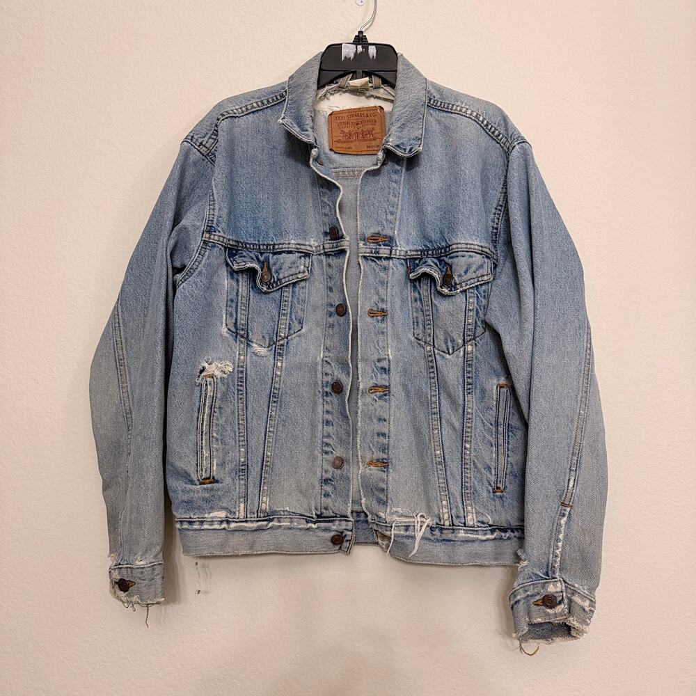 Levi Denim Jacket - Light Wash Size Medium